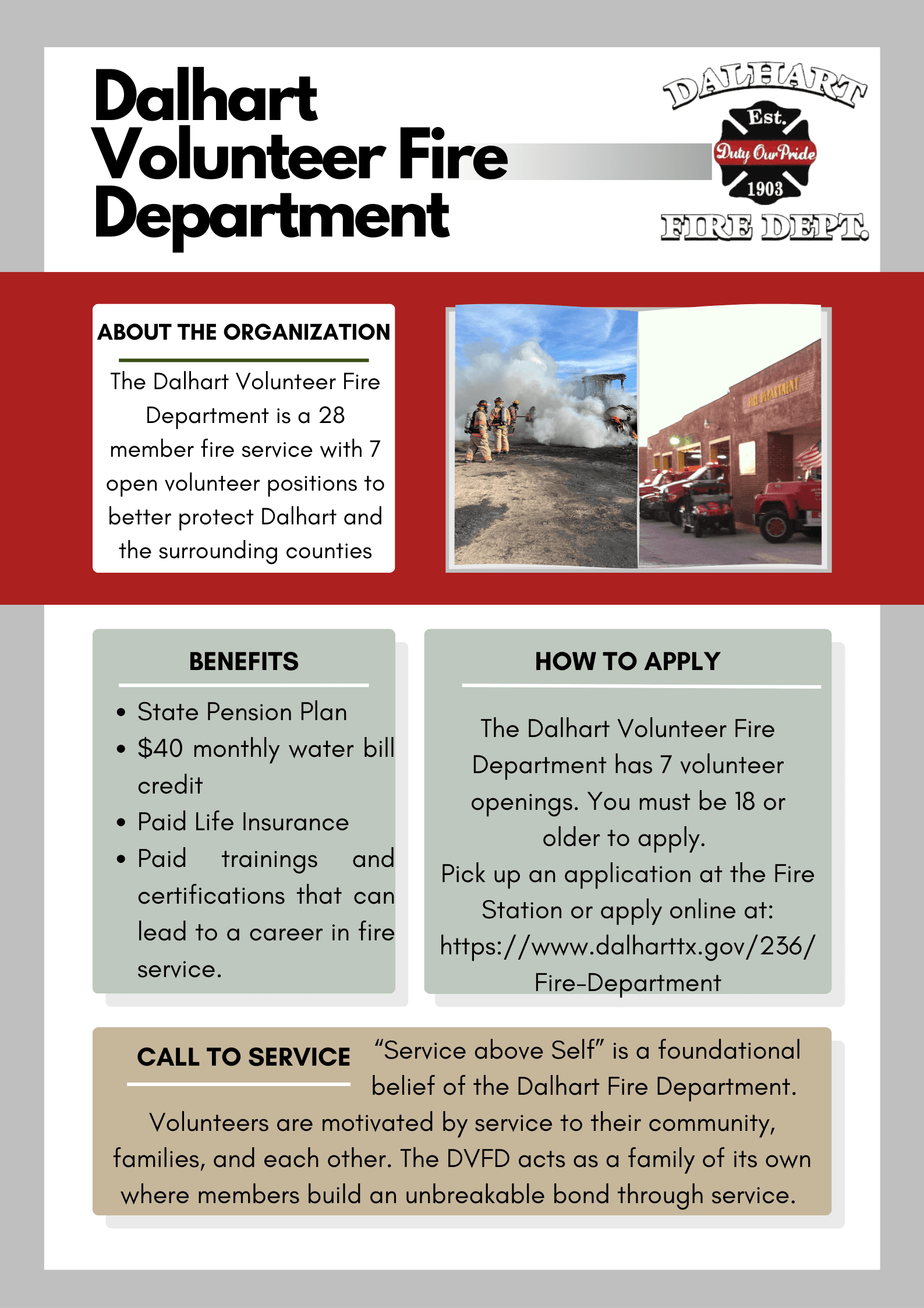 Fire Recruitment Flyer